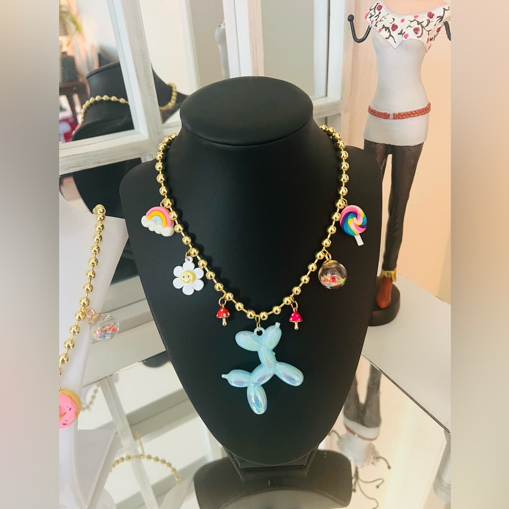 Balloon Dog Pendant Necklace